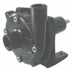 This pedestal pump is sized for 1-1/2 hp motors and delivers up to 103 ft of head. It features a 3/4 in shaft outlet diameter and a cast iron construction. Suitable for water transfer and circulation in industrial sump, drainage, and dewatering applications.