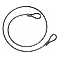 ABUS Security Cables: Straight Cable, 6 1/2 ft Lg, 25/64 in Cable Dia, Black (MPN 10/200 NON-COILED CABLE)