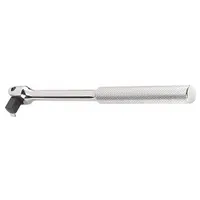 PROTO Breaker Bar: 3/8 in Drive, 8 1/2 in Lg, Knurled Grip, Alloy Steel, Chrome (MPN J5265)