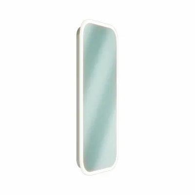 BRADLEY Bathroom Mirror: Rectangular, Glass, 36 in Overall Ht, 18 in Overall Wd - Lighted Vanity Bathroom Mirrors