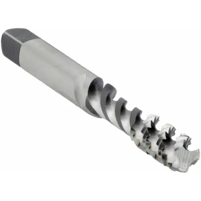 WIDIA GTD Spiral Flute Tap: #5-40 UNC, H2 / 3B, 2 Flute, Bottoming Chamfer - Spiral-Flute Taps for Aluminum