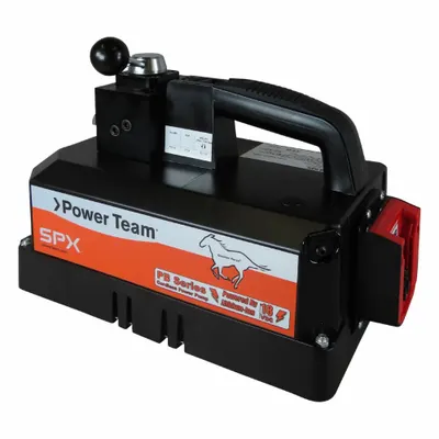 POWER TEAM Battery Pump: 10,000 psi Max. Op Pressure, 200 cu in/min Max. Flow Rate - Cordless Electric Hydraulic Pump Units