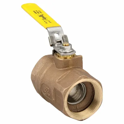APOLLO Manual Two-Way Ball Valve: 2 in, Bronze, Straight, FNPT x FNPT - Bronze Ball Valves