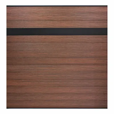 EUROFENCE Privacy Fence: Estate Style Topper, Black, 6 ft Overall Wd, 6 ft Overall Ht - Privacy Fence Section Panels