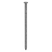 Collated framing nails, 3 in length, galvanized finish, flat ring shank, diamond point. Pack of 4,000. Suitable for use in pneumatic framing nailers for structural framing, sheathing, and decking applications
