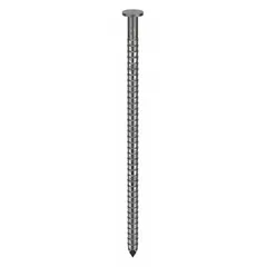Collated framing nails, 3 in length, galvanized finish, flat ring shank, diamond point. Pack of 4,000. Suitable for use in pneumatic framing nailers for structural framing, sheathing, and decking applications.