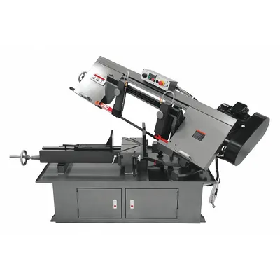 JET Band Saw: 10 in x 17 in, 50 to 275, 60° Left to 45° Right, 5.4 A, 3 Phase - Mitering Semi-Automatic Horizontal Band Saws