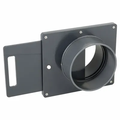 PLASTIC SUPPLY Blast Gate for 6 in Duct, PVC, 6 3/8 in Overall Length - Blast Gates