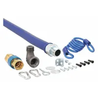 Gas Safety Kit: 1 in Hose Inside Dia., 4 ft Hose Lg, 334,000 BTU Capacity, Blue, FNPT x MNPT (MPN 16100BPQR48)