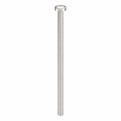 USA INDUSTRIALS Machine Screw: M3x0.50 Thread Size, 60 mm Lg, 18-8, Stainless Steel, Plain - Pan Head Machine Screws