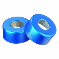 Lab Bottle Caps: 13 mm Dia, Blue, Aluminum, Unlined, 1,000 Closures Included, Colored (MPN 224177-05)