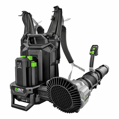 EGO Backpack Blower: Cordless, 1,100 cfm Max Air Flow, 190 mph Max Air Speed - Battery-Powered Backpack Blowers