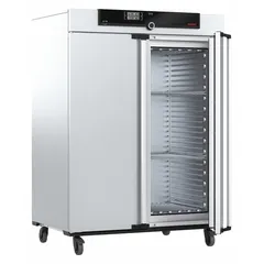 Mechanical forced-air convection oven with 26.4 cu ft capacity, 300°C maximum temperature, and 7000 W power. Operates on 3 x 208V voltage with temperature uniformity of ±2.7°C and accuracy tolerance of ±0.1°C up to 99.9°C, ±0.5°C at 100°C and above. Suitable for heating, drying, curing, and other thermal processing applications in laboratory and industrial settings.