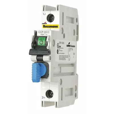 BUSSMANN Fuse Block: Finger-Safe, 1 Pole, DIN Rail Mounting - UL Class CC Fuse Blocks