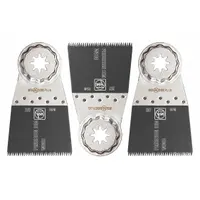 FEIN Oscillating Tool Blade: 2 in Blade Wd, 3 13/16 in Overall Lg, Precision Cutting, Bi-Metal, 3 PK (MPN 63502232270)