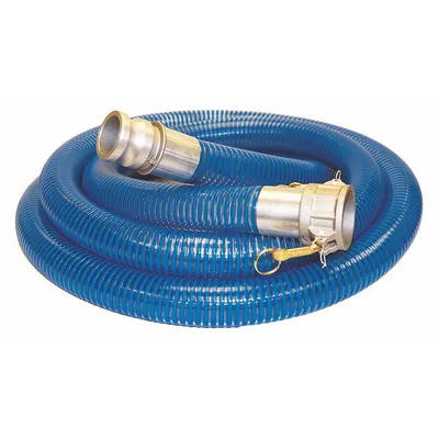 KURIYAMA PVC Water Suction & Discharge Hose Assembly - PVC Water Suction & Discharge Hose Assemblies with Synthetic Braid & PVC Helix Reinforcement