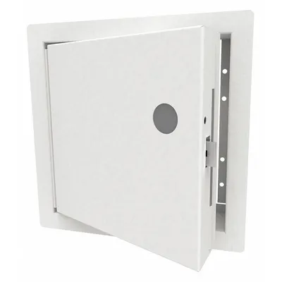 BABCOCK-DAVIS Access Door: 30 in Ht, 24 in Wd, Piano Hinge, Exposed Flange, Steel - Locking Access Doors