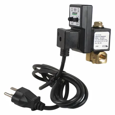 SPEEDAIRE Timed Electric Auto Drain Valve: 1/8 in NPT Pipe, 1/8 in Drain, 0.75 gpm