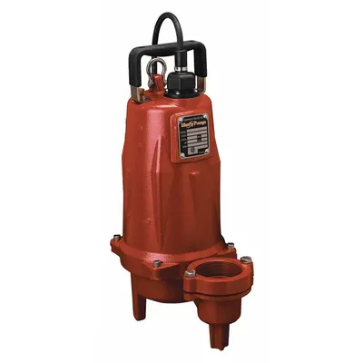 LIBERTY PUMPS Sewage Ejector Pump: Cast Iron, Single Phase, 2 hp, 230V AC - General Purpose Sewage Ejector Pumps