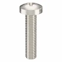 Machine Screw: M8x1.25 Thread Size, 35 mm Lg, 316, Stainless Steel, Plain, Pan, Phillips, 5 PK (MPN ZSCRW-513)