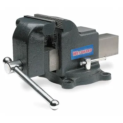 WESTWARD Combination Vise: Heavy Duty, Covered, 4 in Jaw Face Wd, 4 in Max Jaw Opening - Combination Bench & Pipe Vises