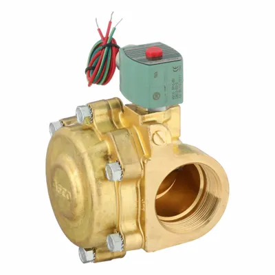 REDHAT Solenoid Valve: 2-Way, Normally Closed, 2 in Pipe Size, 110V AC/120V AC - 2-Way/2-Position, Normally Closed Solenoid Valves