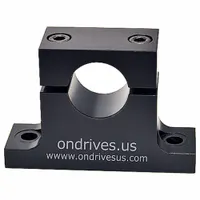 Linear Shaft Support: SBL, For 1/2 in Shaft Dia, Anodized Aluminum, Linear Shafting (MPN SBL-08)