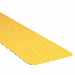 Coarse 60 grit antislip tread strips for medium-traffic indoor and outdoor areas. Each strip measures 6 in x 24 in with a 33 mil thickness, featuring an aggressive, oil-resistant adhesive that is tough to peel. Meets OSHA specifications for slip resistance in environments such as industrial floors, stairs, and ramps.