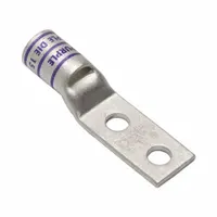 Compression Lug: For 2/0 AWG, Stranded Wire, 3/8 in Stud Size, Std, Copper Barrel (MPN YAV26L2NT38FX)