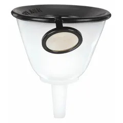 APPROVED VENDOR Anti-Splash Funnel, White HDPE, 700 mL, 139.7 mm Top Diameter, 15.9 mm Stem Diameter, 57.15 mm Stem Length