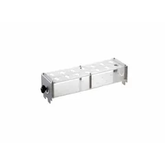Polypropylene attachment for holding 15 mL centrifuge tubes on HEIDOLPH Orbital Core 2000 shaker (model 036130610). Enables orbital mixing of samples in applications such as cell culture, reagent preparation, and suspension homogenization.