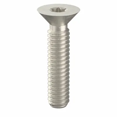 TAMPER-PRUF-SCREW Tamper Resistant Screw: #8-32 Thread Size, 3/4 in Lg, Stainless Steel, Plain - Flat Head Tamper-Resistant Machine Screws