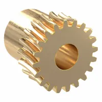 Worm Wheel: Reduction Ratio 10, Module m 0.5, Right Hand, 20° Pressure Angle, Aluminum Bronze (MPN AG0.5-20R2)