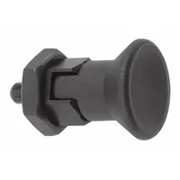 KIPP Indexing Plunger: Locking, SS, M16x1.5 Thread, 14 N to 28 N Nose Force (MPN K0631.18308)