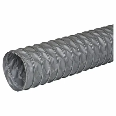 FLEXAUST Industrial Ducting Hose: 5 in ID, 25 ft - PVC-Coated Fiberglass Duct Hoses for Air