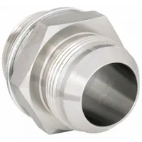 Hydraulic Hose Adapter: 1 1/2 in x 1 1/2 in Fitting Size, Male x Male, NPTF x NPTF, Rigid, Straight (MPN 9002-2424)