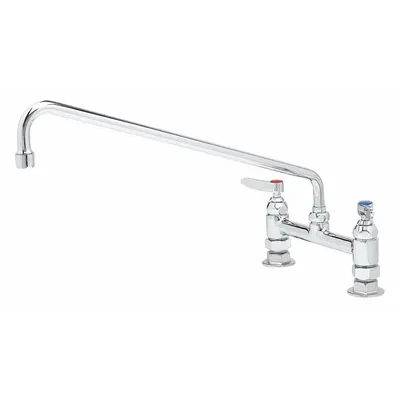 T&S BRASS B-0220 Centerset Deck-Mounted Kitchen Faucet, 18.39 gpm - Widespread Kitchen Faucets