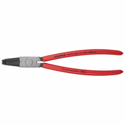 KNIPEX Retaining Ring Plier: Internal, For 40 mm to 100 mm Bore Dia, 0.091 in Tip Dia - Internal Retaining-Ring Pliers