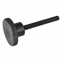 Knurled Screws; Knurled Hand Knobs: Knurled, Steel, 3/8"-16 Thread, 1.75 in Thread Lg, 1.5 in Dia (MPN 6T175KR3)