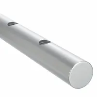 PBC LINEAR Linear Shaft: 2 in Shaft Dia, 24 in Lg, Ceramic Coated, Aluminum Alloy (MPN CCPDL32-024.000)