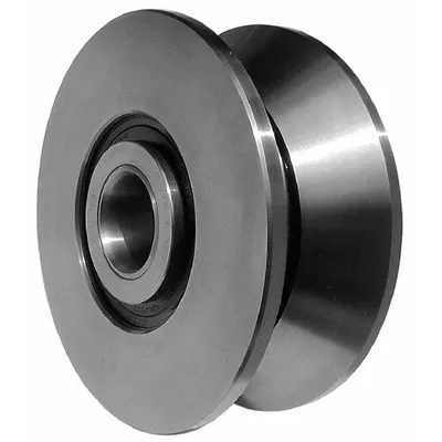 SMITH BEARING Track Roller: 2 1/2 in Roller Dia, V-Groove, Alloy Steel - V-Groove Yoke Track Rollers
