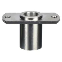 Oval-shaped receptacle designed to accept 5/16 in diameter quick-release pins. Provides a secure mounting point for rapid pin insertion and removal in industrial equipment, machinery guarding, fixture tooling, and material handling applications