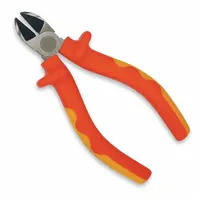 Diagonal Cutting Plier: Insulated, Flush, Oval, 1/2 in Jaw Lg, 1/2 in Jaw Wd, 5 1/4 in Overall Lg