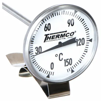 THERMCO General Purpose Vat & Pan Clip-On Dial Thermometer - General Purpose Vat & Pan Clip-On Dial Thermometers