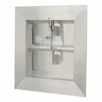Manual Damper: For 10 in Fan, For 10 in Nominal Duct Dia, Double Panel, 10 in H, 10 in W, 2 1/4 in D (MPN SR3210X10)