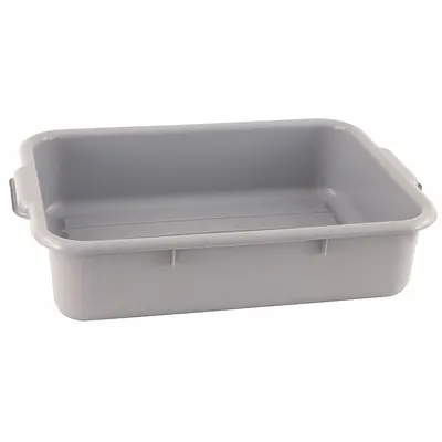 CRESTWARE Bus Tub: Gray, 5 in Overall Ht, 16 in Overall Wd, 22 1/2 in Overall Lg - Bus Tubs