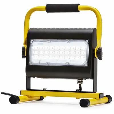 SOUTHWIRE Corded Work Light: 5,000 lm Max Brightness, LED, 1, 1 Brightness Levels - Floor Stand Lights