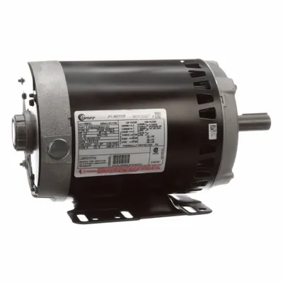 CENTURY General Purpose: Rigid Base Mount, Open Drip Proof, 1 hp, 460/200-230V AC - Rigid Base 3-Phase General Purpose AC Motors