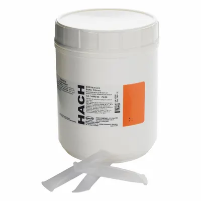 HACH Bod Nutrient Buffer Pillow: 6 mL Volume, Powder, Pack, Buffer, 1486266 - pH Buffers