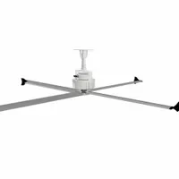 SKYBLADE Ceiling Fan: 24 ft Blade Dia, Variable Speeds, 230V AC, Single Phase, Black, Pro Series (MPN G420PRO-2473-423-1)